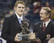 Matt Carle - winner of the 2005 Hobey Baker Award