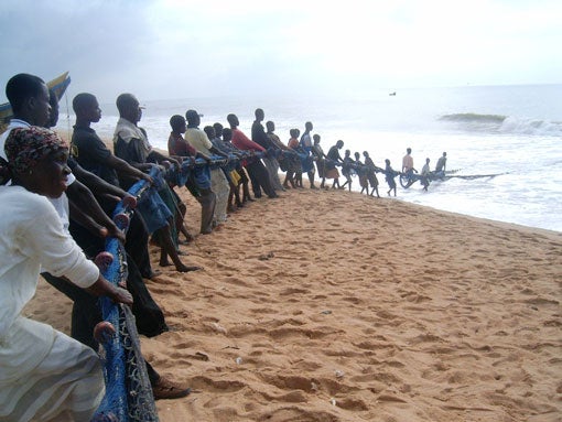 Fishermen in Ghana.