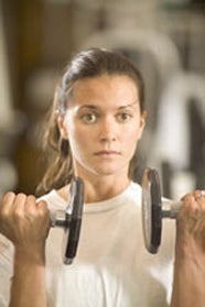 Student exercising