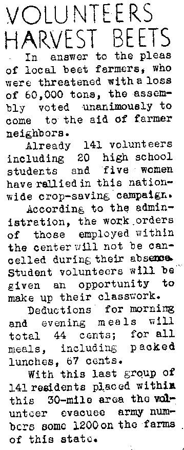 Volunteers Aid Farmers