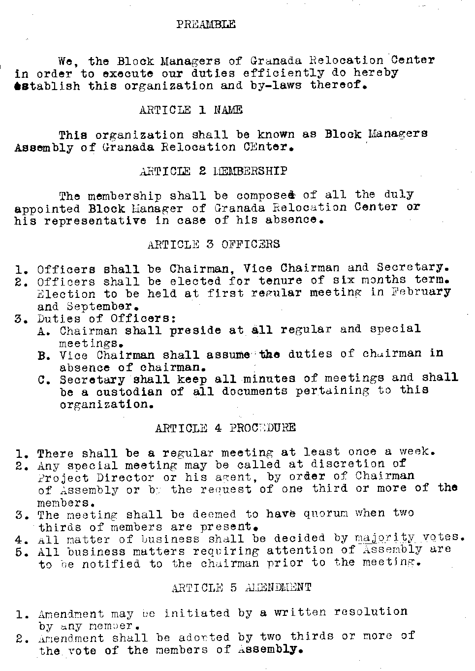 Block Managers By-laws page 2