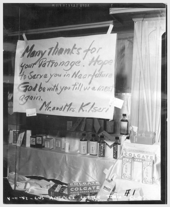 Closure of a drugstore due to the evacuation