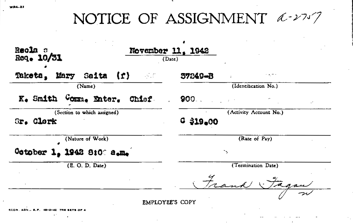 Notice of Assignment