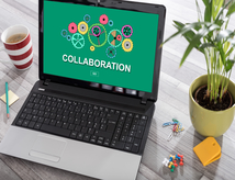 laptop show concept of collaboration