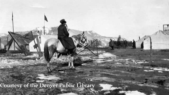 Trooper looking in colony