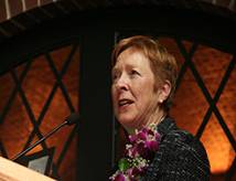 virginia maloney at podium