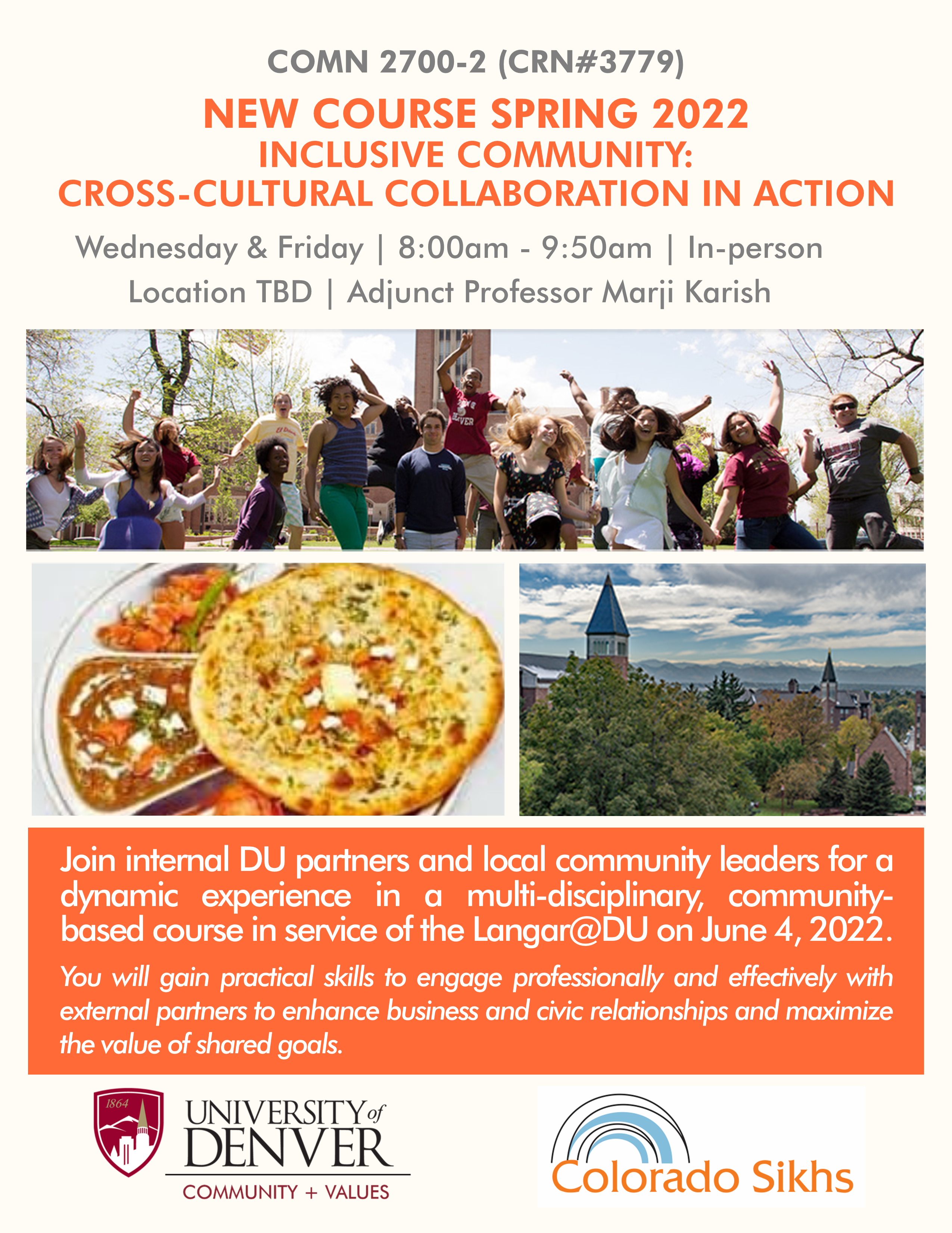 COMN 2700-5: Building Unity Through Communication: Establishing Cross-Cultural Connection (CRN 5814)