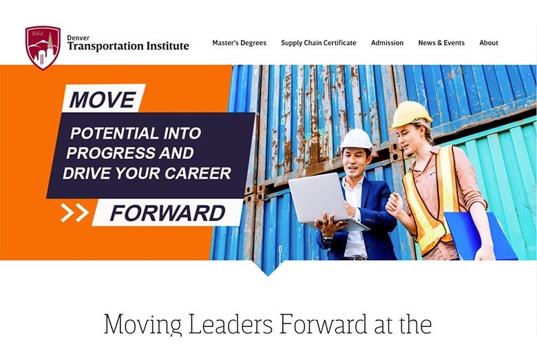 transportation institute webpage screenshot