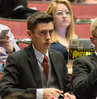 Participants at the U.S. University Debate Championship.