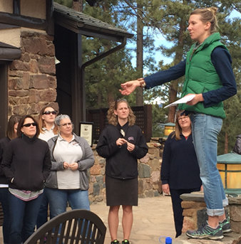 Visitors at the University of Denver’s Leadership Academy.
