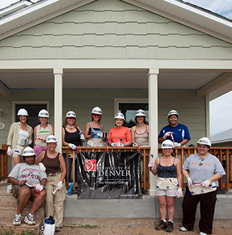 DU alumni, families and friends at Global Day of Service.