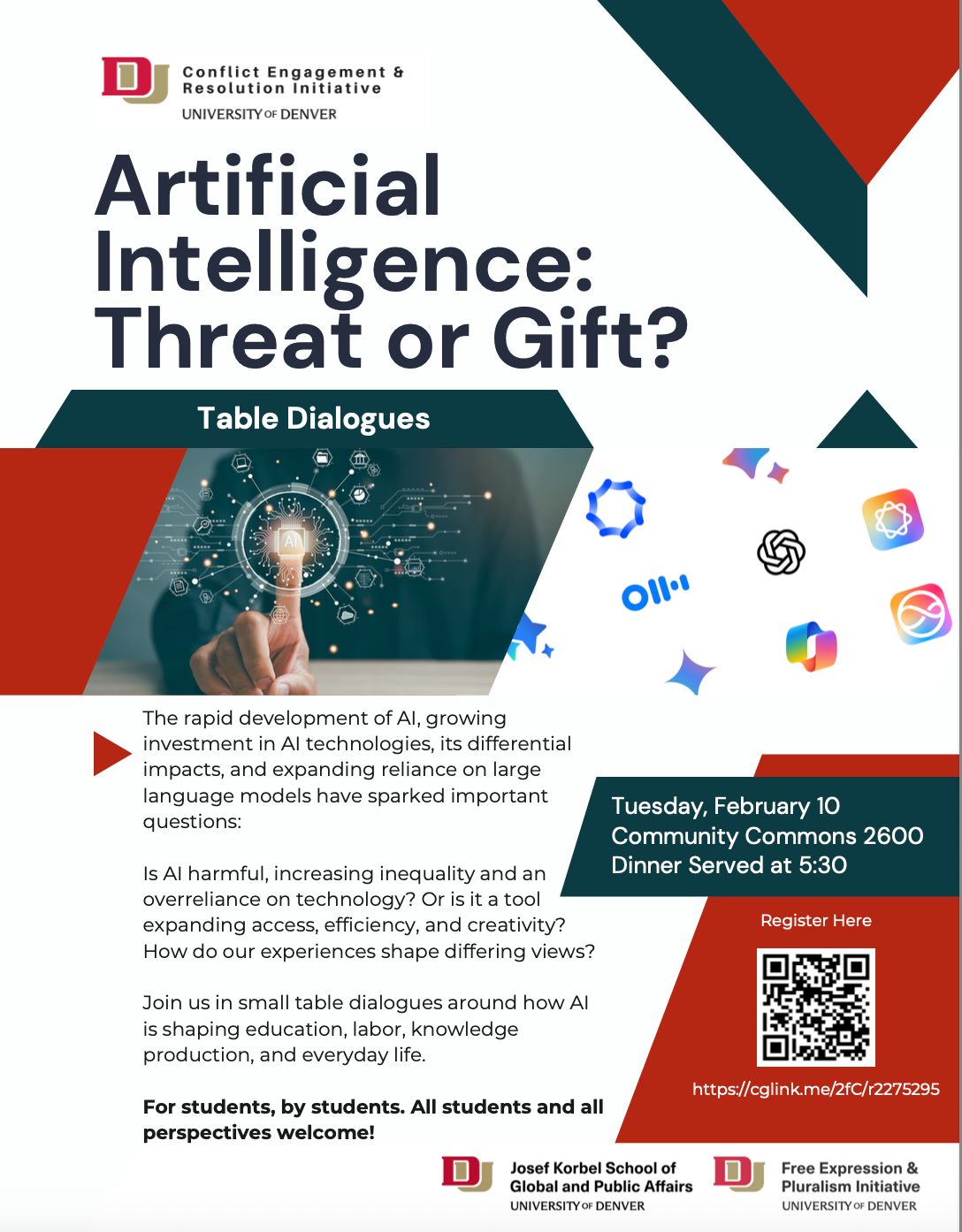 AI Dialogue Event Flyer