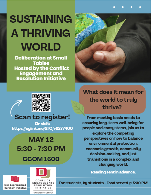 Sustaining a Thriving World