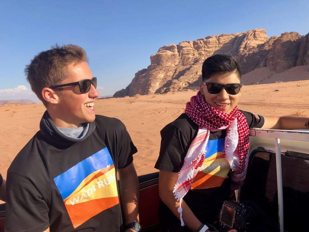 students during a study abroad tour