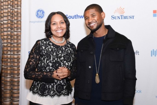 Yvette Cook and Usher