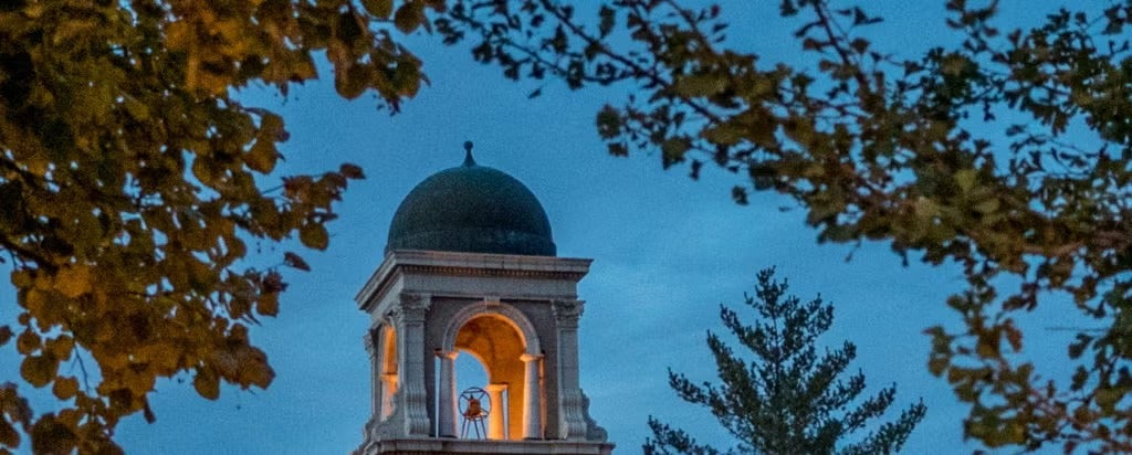 campus view at dawn