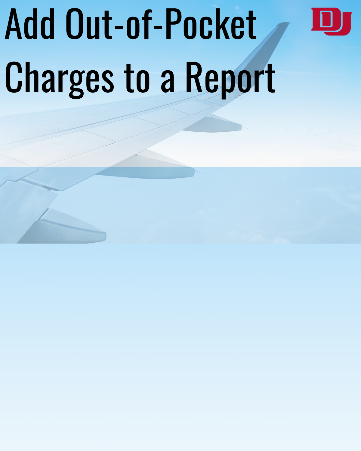 Add Out-of-Pocket Reimbursement Charge to a Report