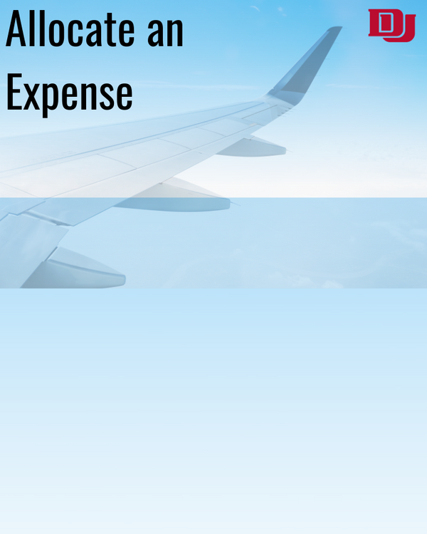 Allocate an expense to a different budget