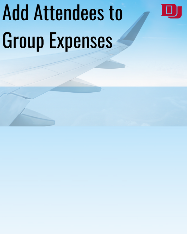 Add attendees to a group expense