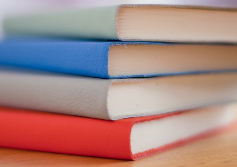 Books stacked