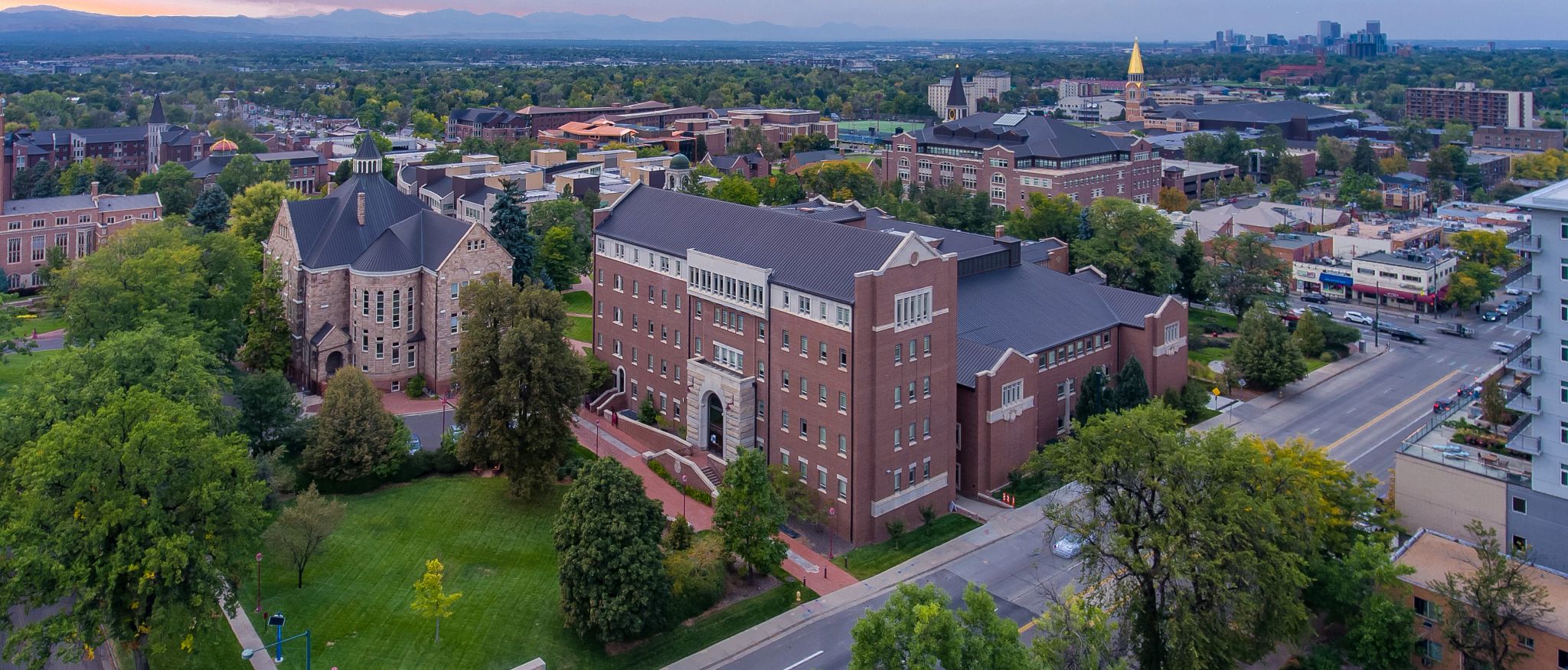 aerial view of campus