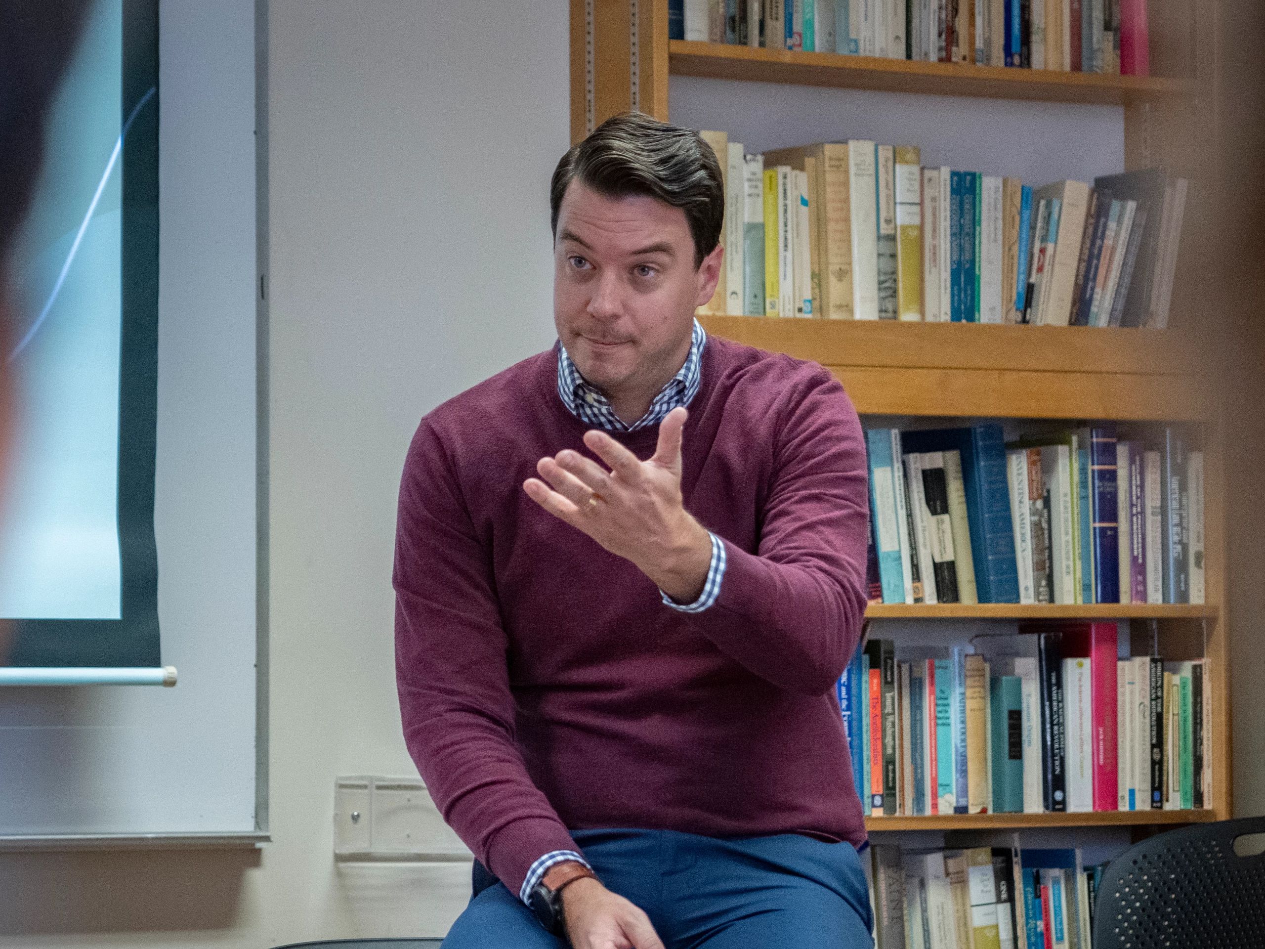 Cris Tietsort in compassion lab mobile classroom