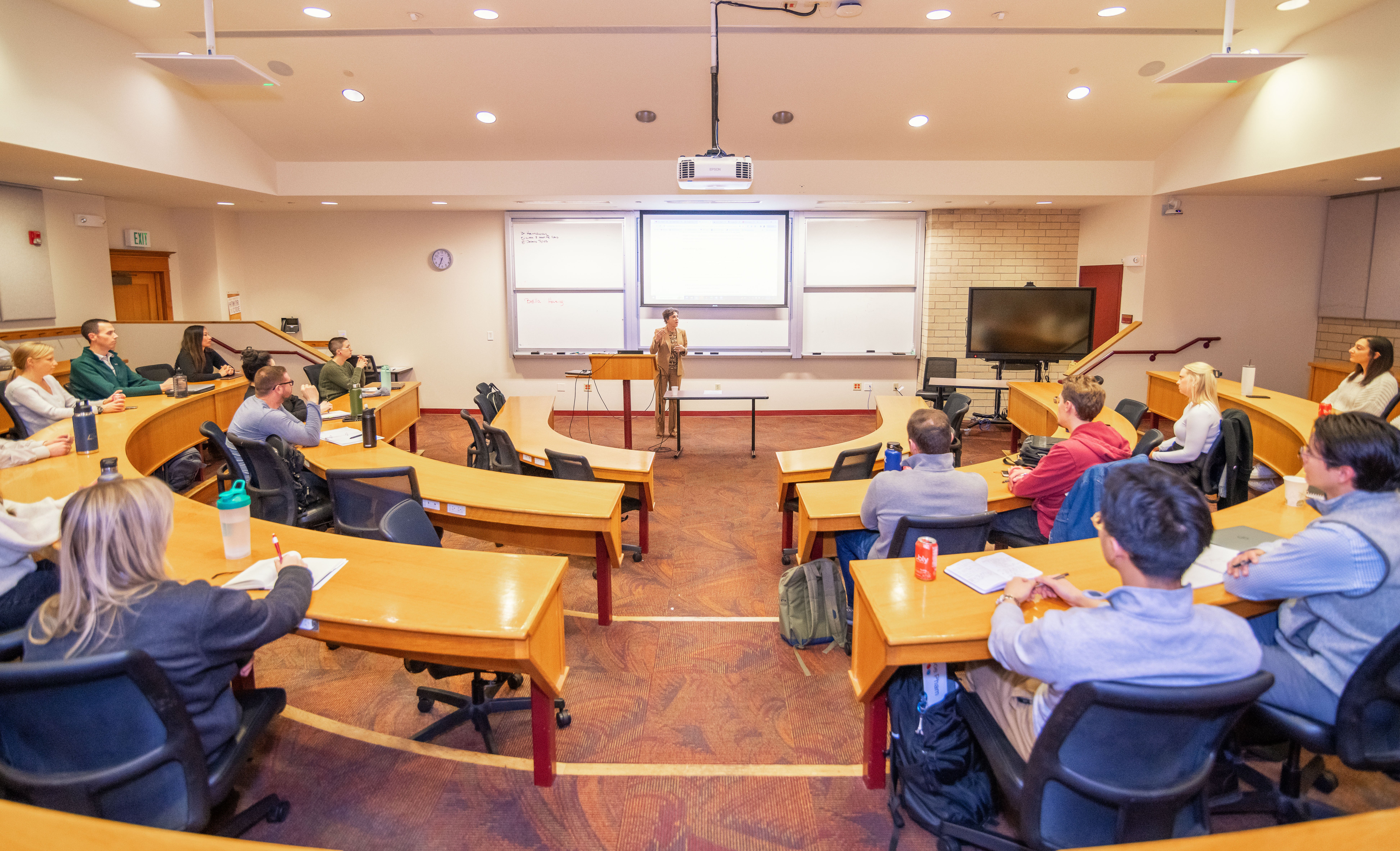 a classroom of students at Daniels College