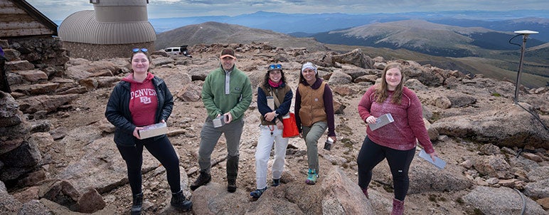 five researchers on velotta lab