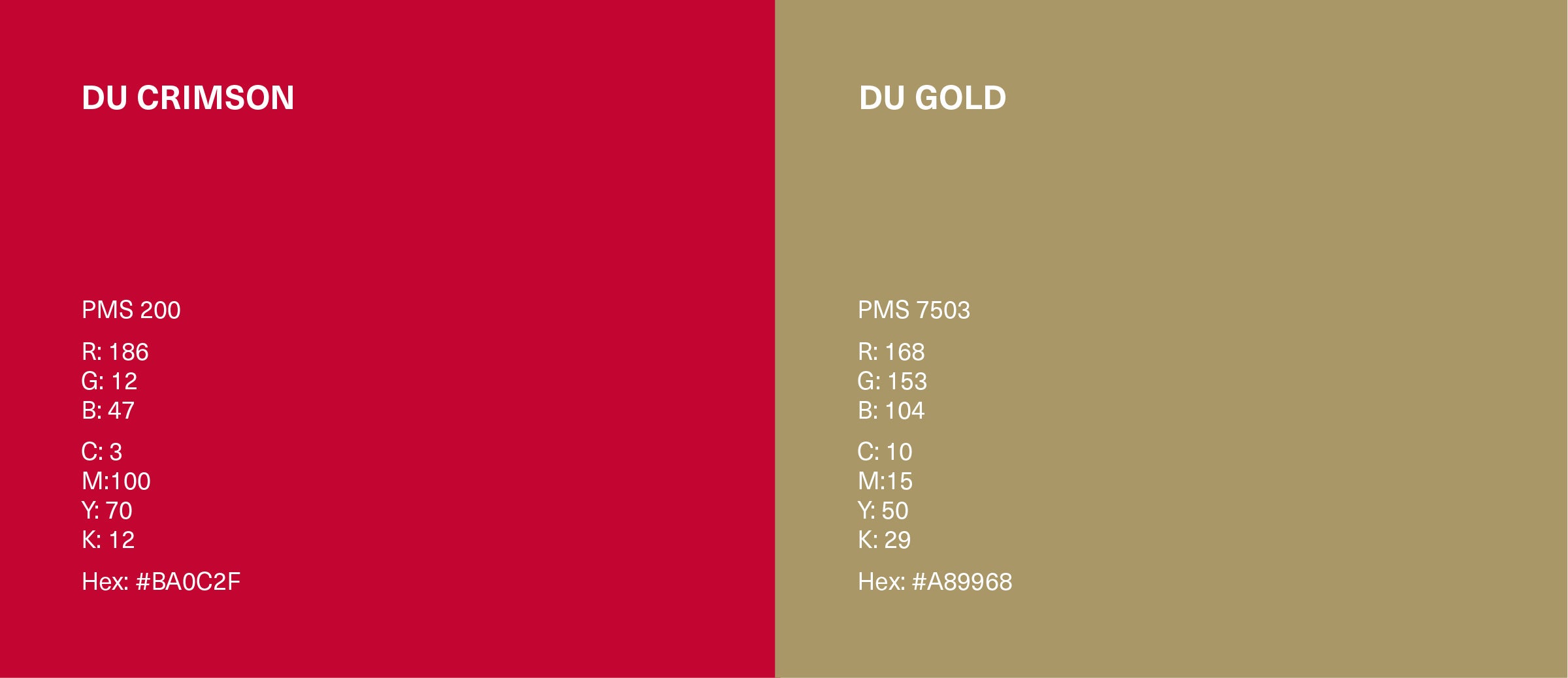 DU crimson and gold