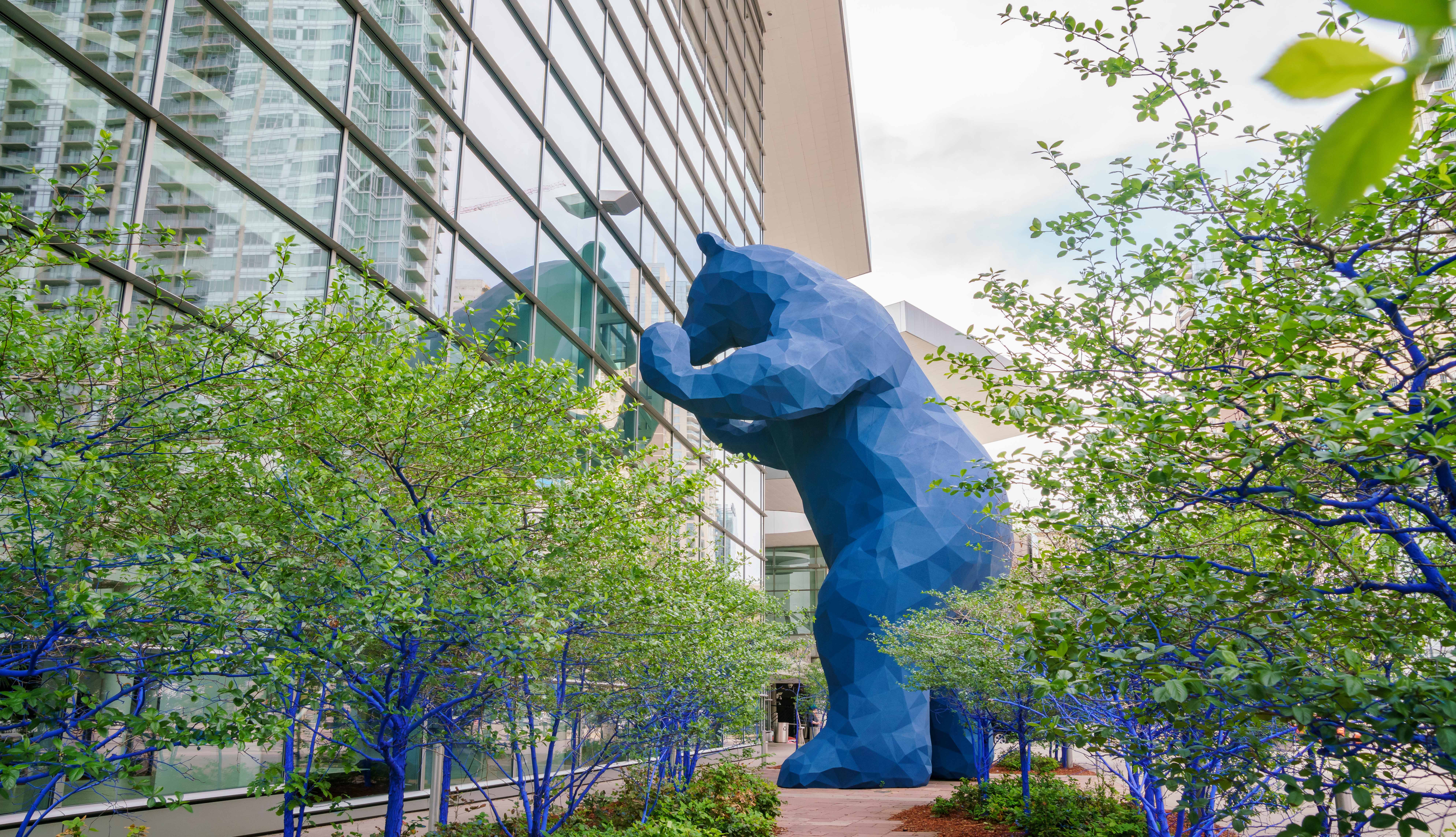 The Big Blue Bear outside of the Colorado Convention Center.