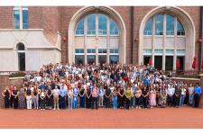 2025 incoming class group photo in front of law school