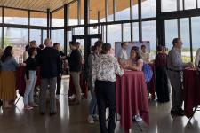 students' gathering in COMM deck