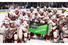 DU Hockey Celebrates Being Boston Bound