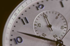 close up of a clock face