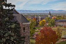 Scenic view of DU campus