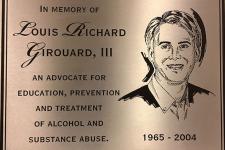 Louis Richard Girouard memorial plaque