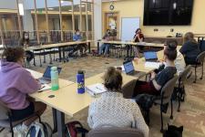 Provost Mary Clark teaching