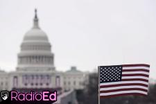 radioed graphic with capitol building and american flag