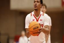 Bruner prepares for a free throw