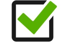 box with green checkmark