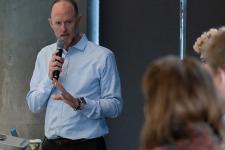 Derigan Silver speaking to panelists