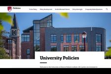 policy website screenshot