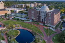 Photo of the Ritchie School of Engineering, taken from above