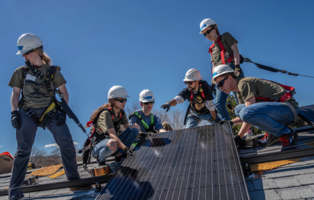 solar panel installation