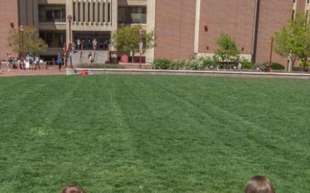campus green toward Sturm hall