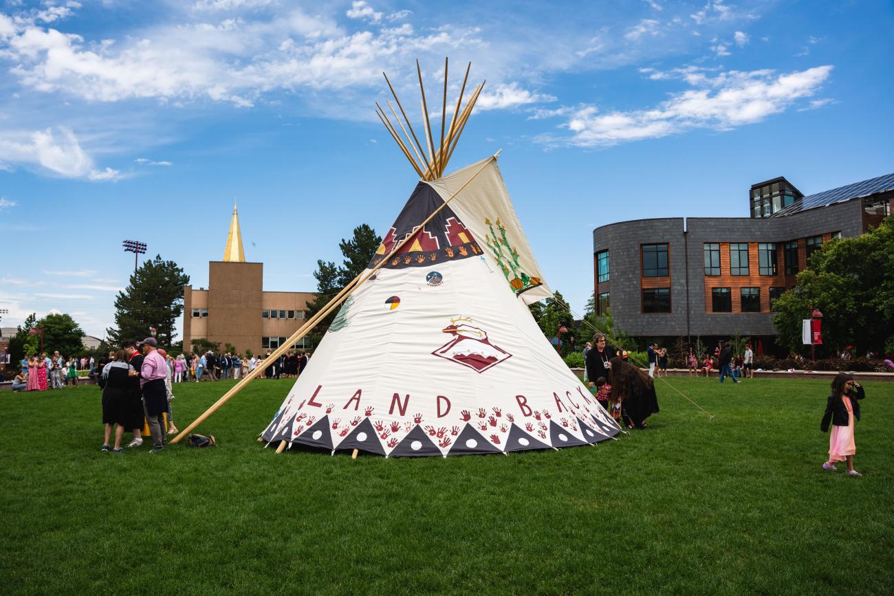 Blanket Wrapping Ceremony University of Denver