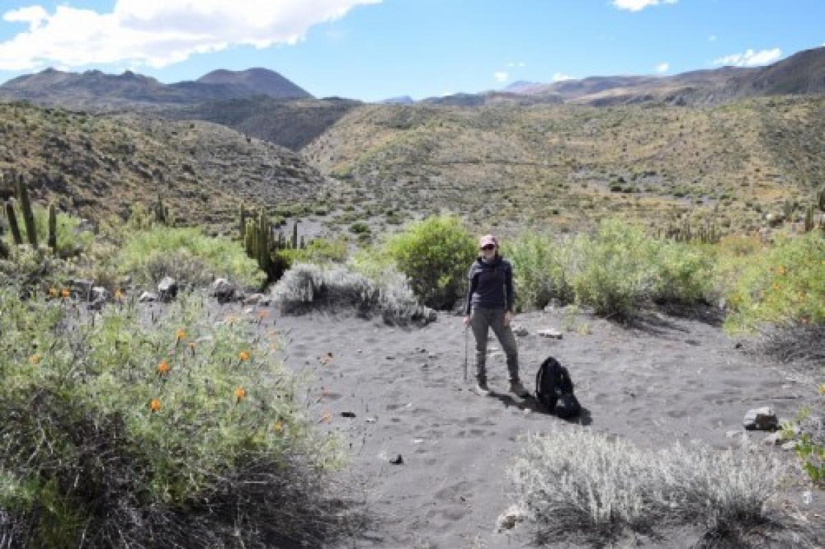 Blaise Murphy in the Andagua Valley of southern Peru