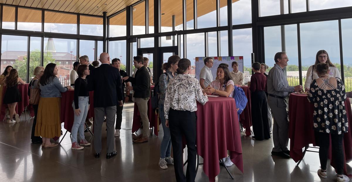 students' gathering in COMM deck