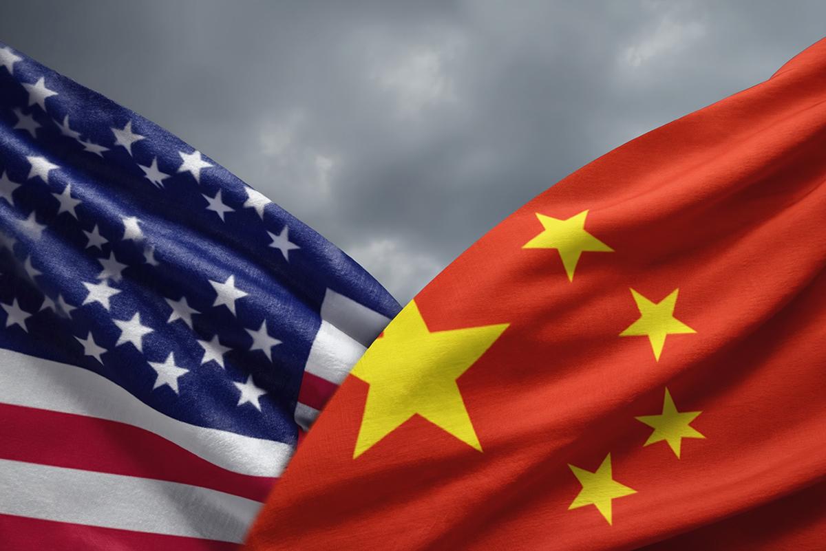 US and China Flags
