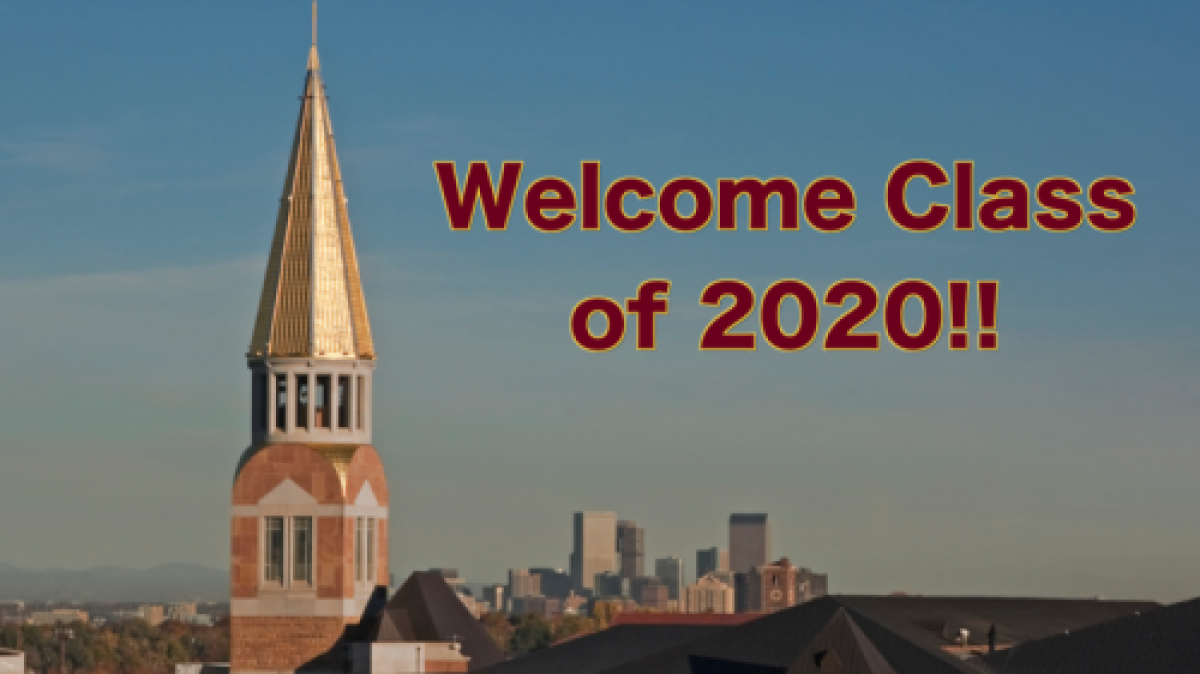 Class of 2020 Welcome